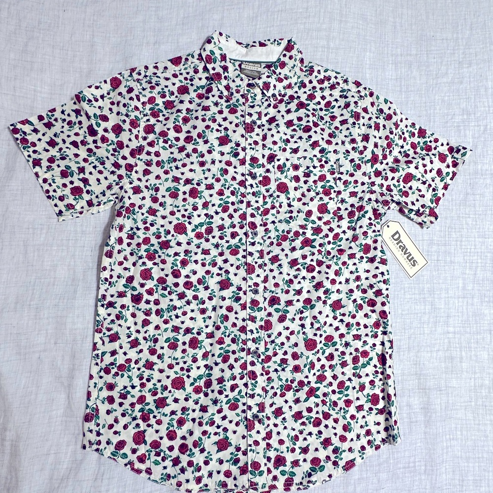 NWT - Dravus - Mens Landon short-sleeve button down shirt by Zumies